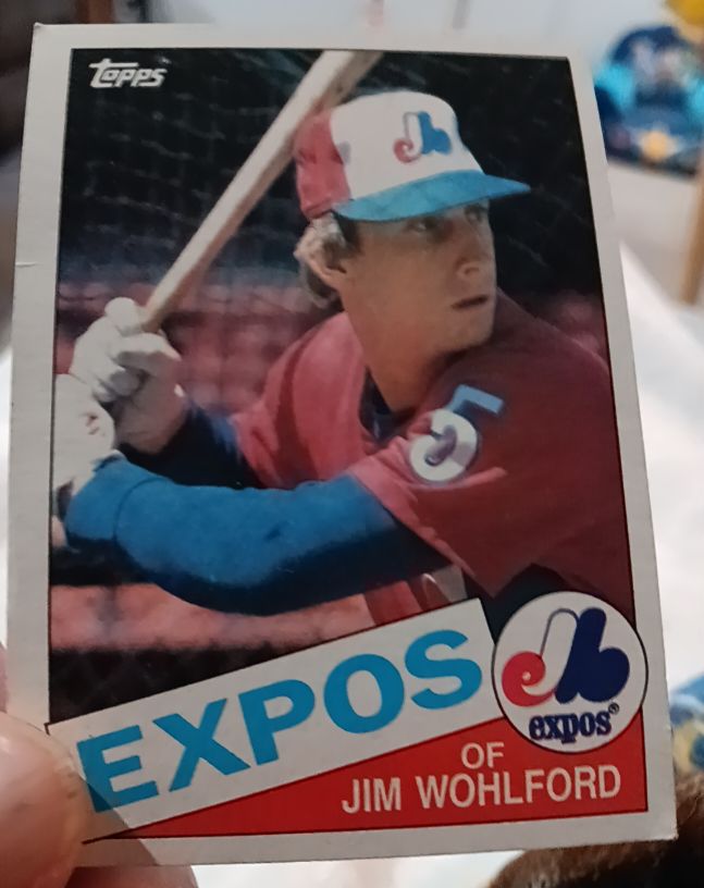 1985 Topps #787 Jim Wohlford — front