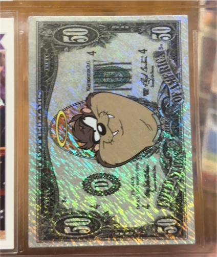 2020 Looney Tunes Warner Bros Tasmanian Devil Holographic Sticker — front