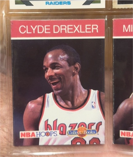 1990-91 NBA Hoops Collect-A-Books #3 Clyde Drexler — front