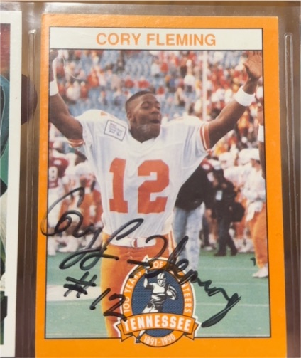 1990 100 Years Tennessee Vols #12 Cory Fleming — front