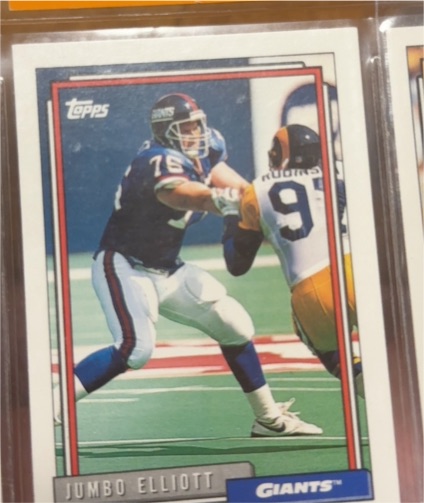 1992 Topps #744 Jumbo Elliott — front