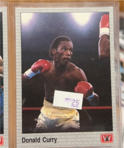 1991 AW Sports Premier Boxing #9 Donald Curry — front