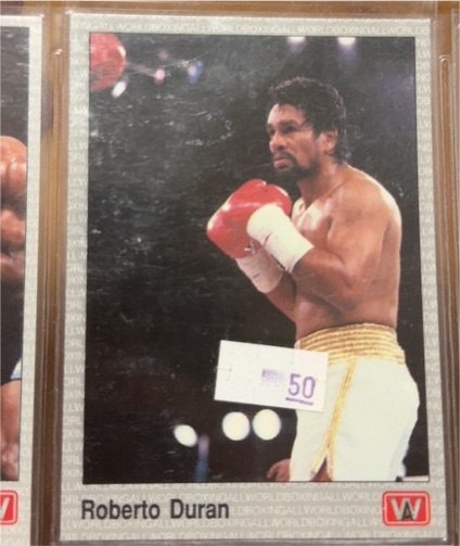 1991 All World Sports Boxing #12 Roberto Duran — front