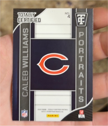2024 Panini Totally Certified #4 Caleb Williams — front