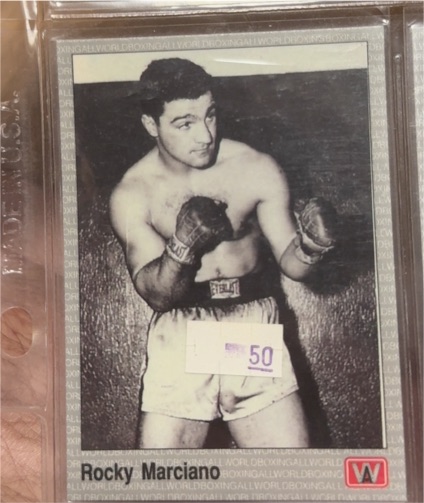 1991 All World Sports Boxing #105 Rocky Marciano — front