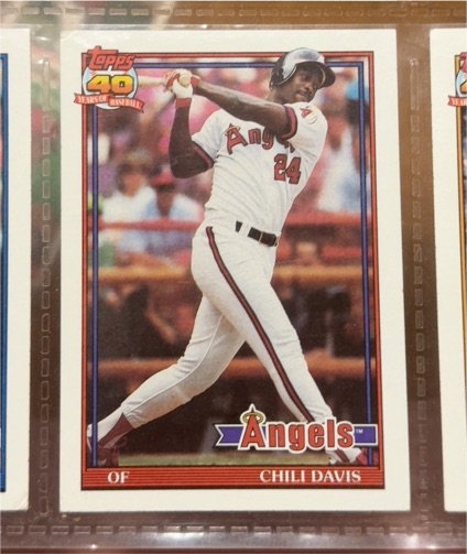 1991 Topps #355 Chili Davis — front