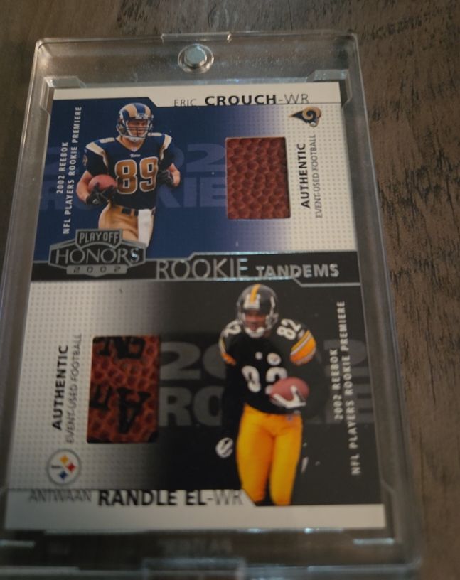 2002 Playoff Honors Rookie Tandems #RT8 Eric Crouch + Antwaan Randle El — front