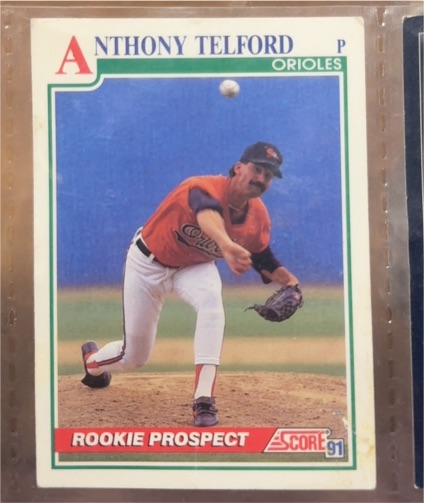 1991 Score #354 Anthony Telford — front