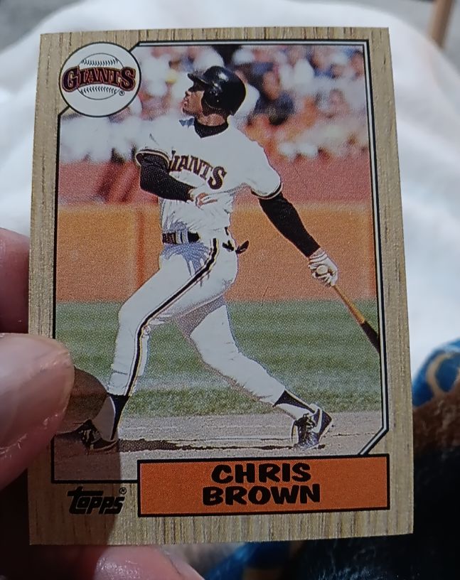 1987 Topps #180 Chris Brown — front