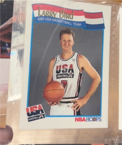 1991-92 NBA Hoops #576 Larry Bird — front