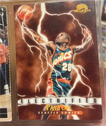1995-96 SkyBox Premium #287 Gary Payton Electrified — front