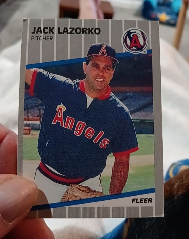 1989 Fleer #482 Jack Lazorko — front