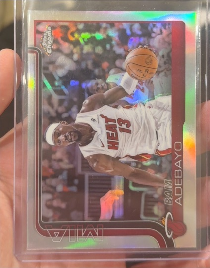 2025-26 Topps Chrome #138 Bam Adebayo — front
