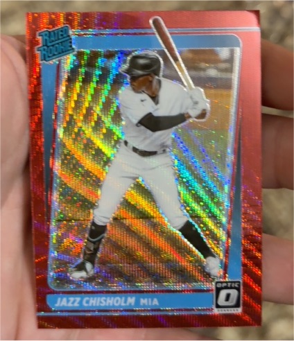 2021 Donruss Optic #58 Jazz Chisholm Rated Rookie — front
