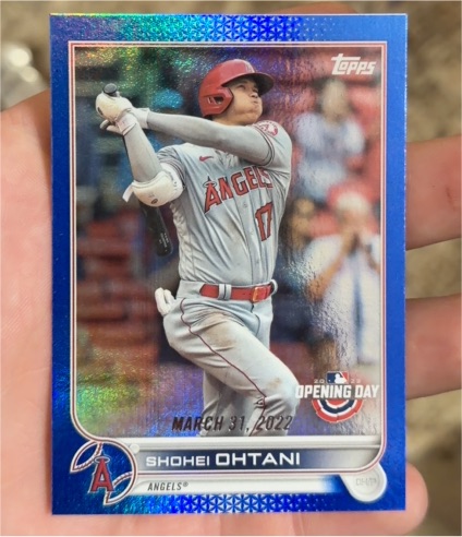2022 Topps Opening Day #1 Shohei Ohtani — front