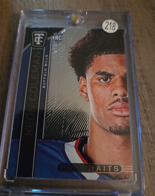 2024 Panini Totally Certified #15 Keon Coleman Portraits Mirror — front