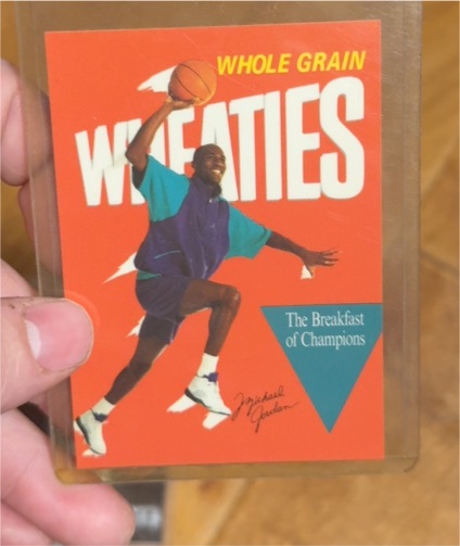 1990 Wheaties Michael Jordan "You Better Eat Your Wheaties" Promo Card — front