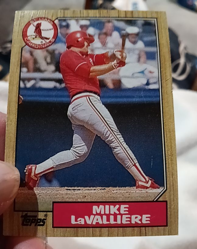 1987 Topps #162 Mike LaValliere — front