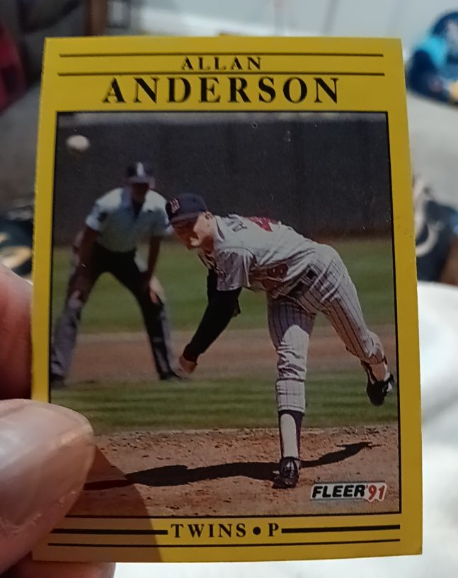 1991 Fleer #603 Allan Anderson — front