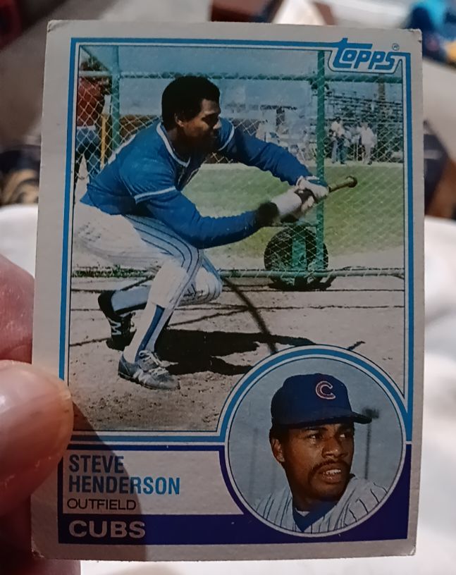 1983 Topps #335 Steve Henderson Chicago Cubs — front