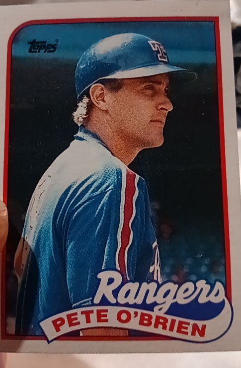 1989 Topps #629 Pete O'Brien — front