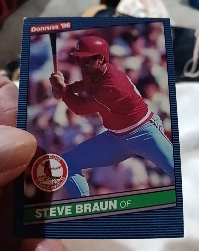 1986 Donruss #534 Steve Braun — front