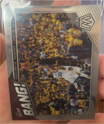 2020-21 Panini Mosaic Bang! #11 LeBron James — front