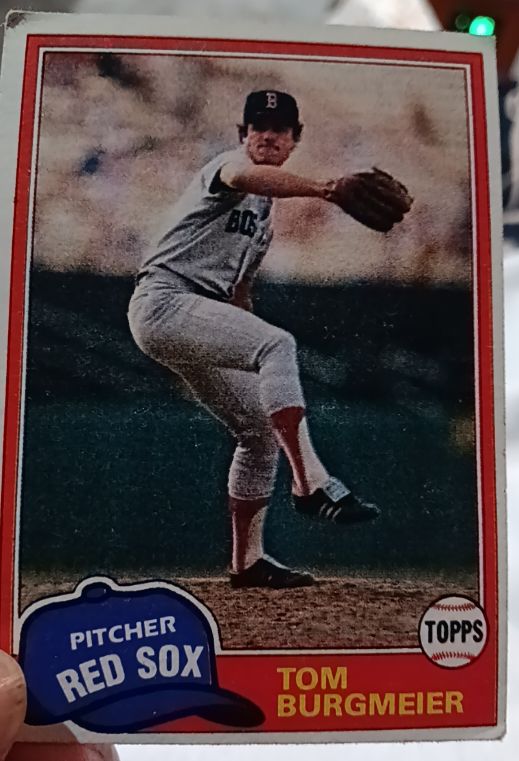 1981 Topps #320 Tom Burgmeier Boston Red Sox — front