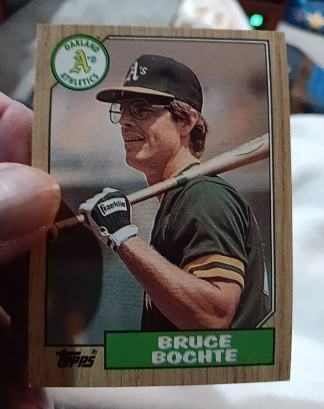 1987 Topps #496 Bruce Bochte — front