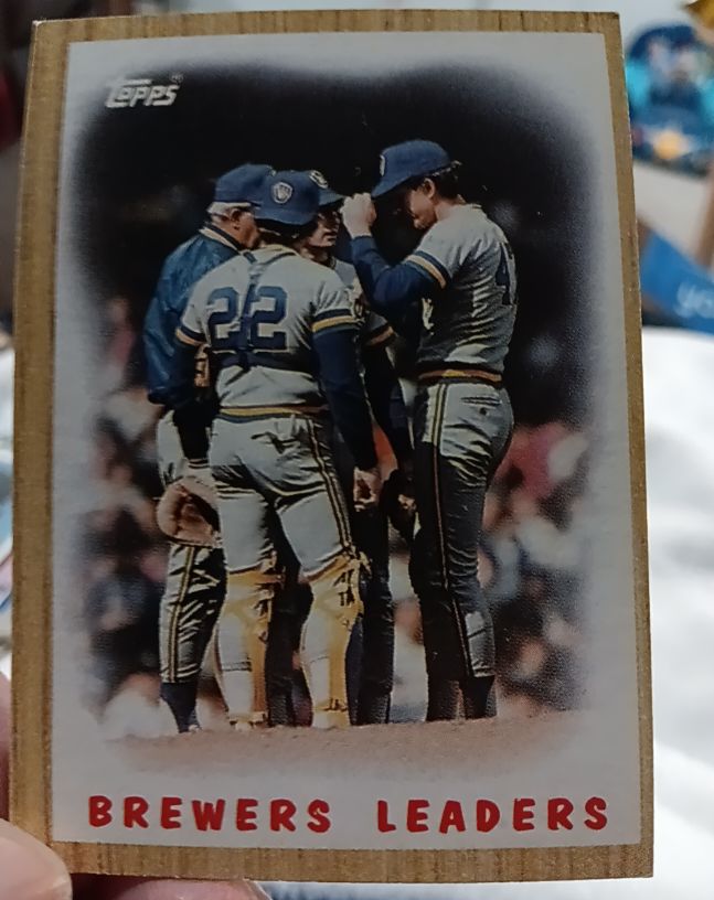 1987 Topps #56 Brewers Leaders Milwaukee Brewers — front