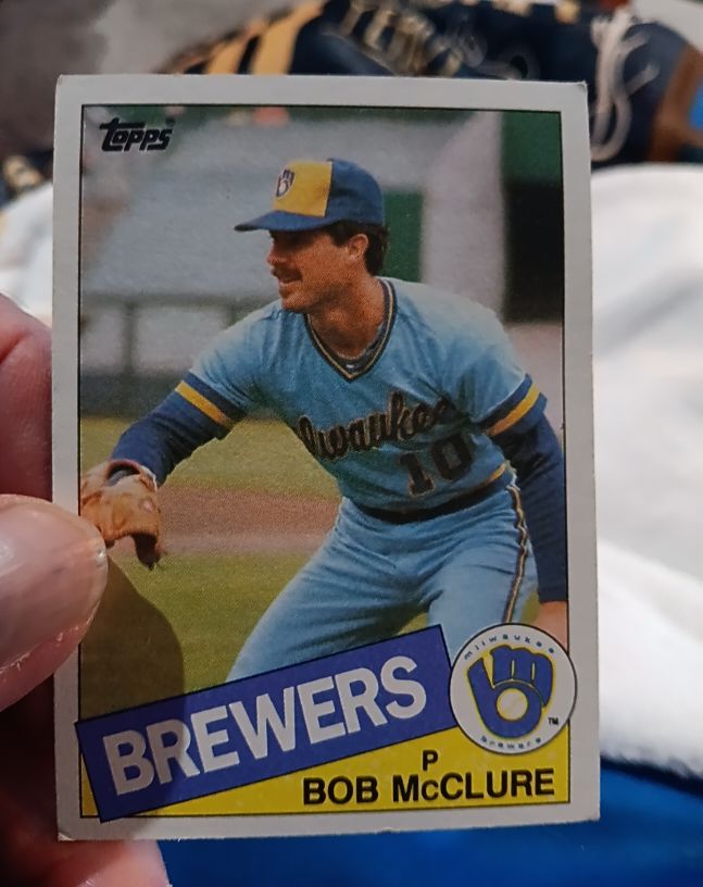 1985 Topps #203 Bob McClure — front
