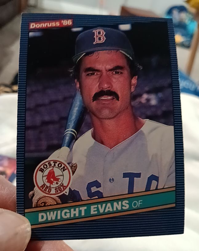 1986 Donruss #249 Dwight Evans Boston Red Sox — front