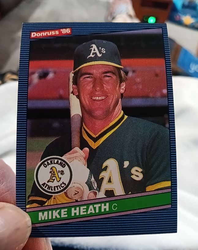 1986 Donruss #253 Mike Heath — front