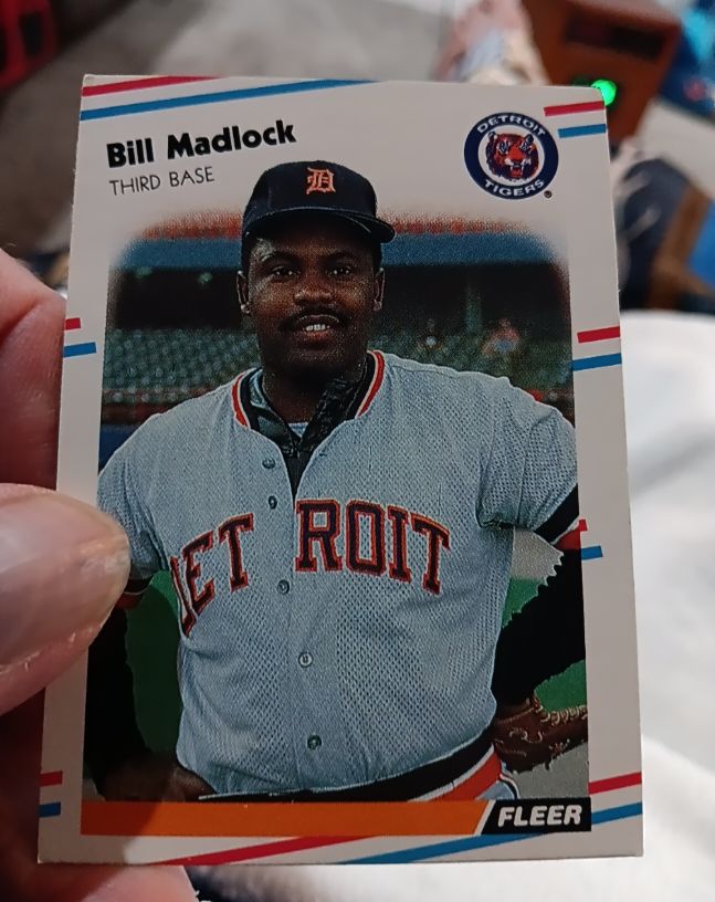 1988 Fleer #63 Bill Madlock — front