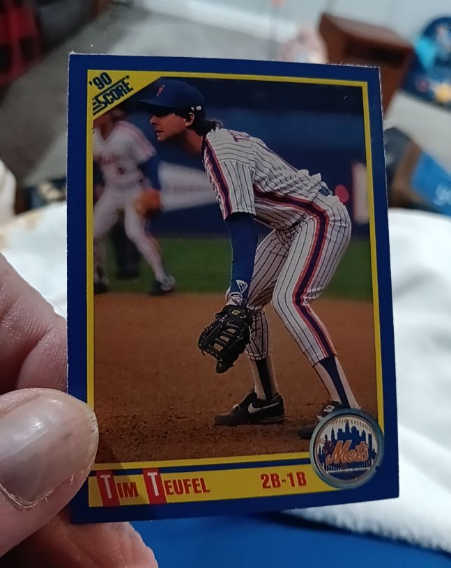 1990 Score #501 Tim Teufel — front