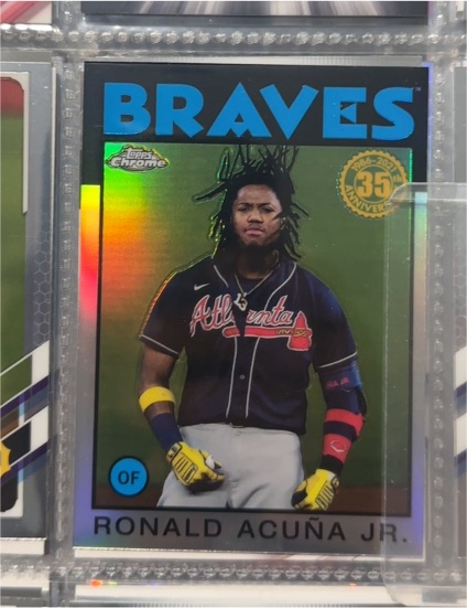 2021 Topps Chrome 1986 Topps #86BC-3 Ronald Acuña Jr. — front
