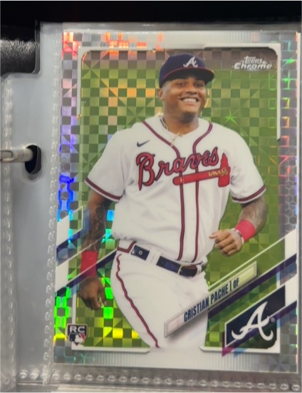 2021 Topps Chrome #178 Cristian Pache Rookie Card — front