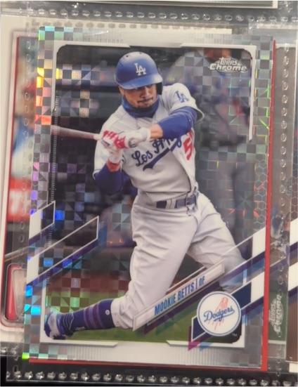 2021 Topps Chrome #100 Mookie Betts — front