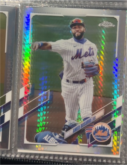 2021 Topps Chrome #190 Amed Rosario — front