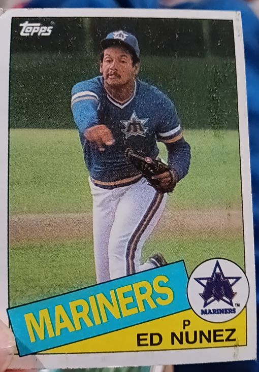 1985 Topps #34 Ed Nunez — front