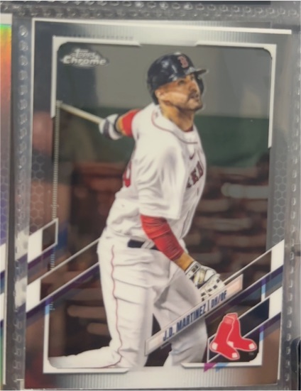 2021 Topps Chrome #95 J.D. Martinez — front