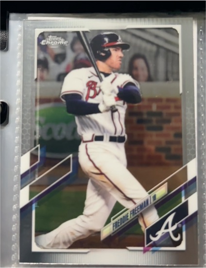 2021 Topps Chrome #138 Freddie Freeman — front