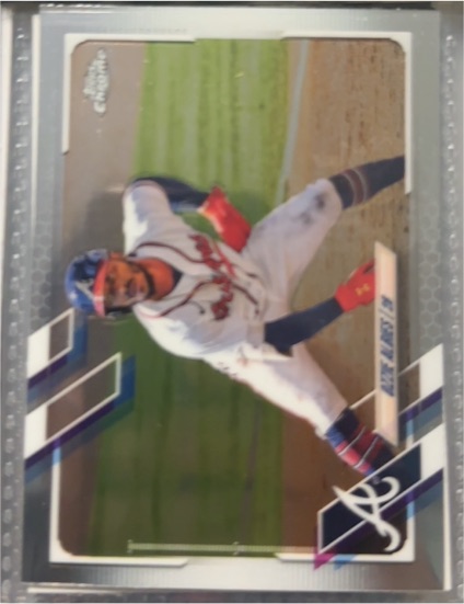2021 Topps Chrome #24 Ozzie Albies — front
