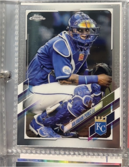 2021 Topps Chrome #211 Salvador Perez — front