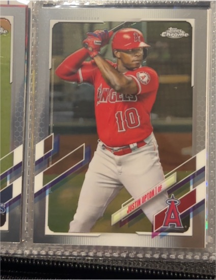 2021 Topps Chrome #201 Justin Upton — front