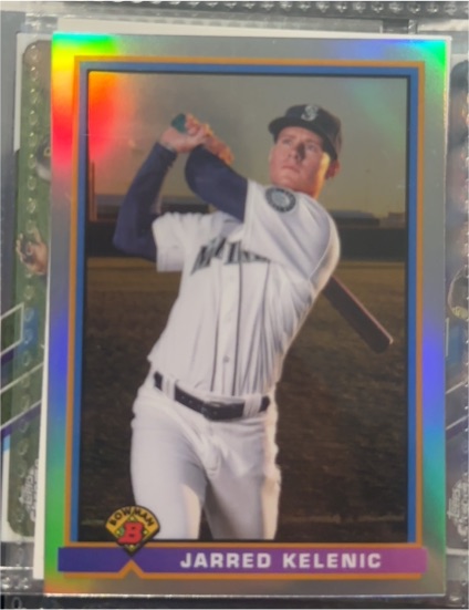 2021 Bowman Chrome 1991 Bowman Refractor #91B-JK Jarred Kelenic — front
