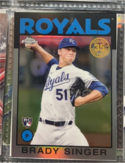 2021 Topps Chrome #86BC-25 Brady Singer — front