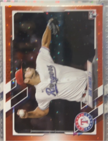 2021 Topps Chrome Update #USC9 Dane Dunning — front