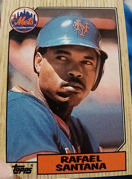 1987 Topps #378 Rafael Santana — front