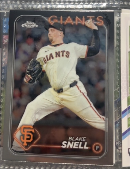 2024 Topps Chrome #218 Blake Snell — front